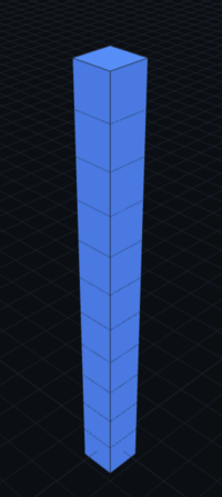 Prime shape tower for N=11 (1×1×11)