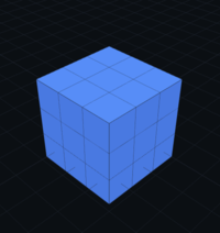 Prime shape for N=27, 3×3×3 cube