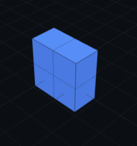 Prime shape for N=4, 2×2×1 plate