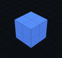 Prime shape for N=8, 2×2×2 cube